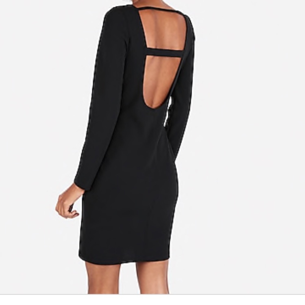 Open back mini dress